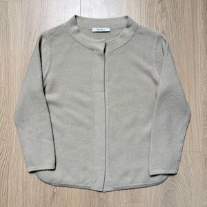 MaxMara One Button Cashmere Cardigan Womens Small Beige Tan Casual